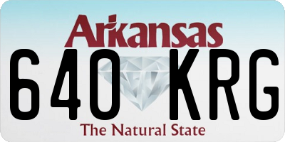 AR license plate 640KRG