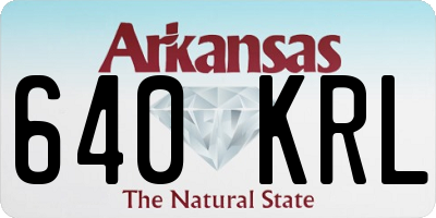 AR license plate 640KRL
