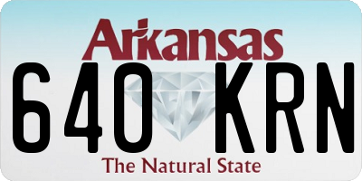 AR license plate 640KRN