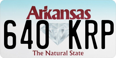 AR license plate 640KRP