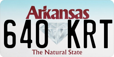 AR license plate 640KRT