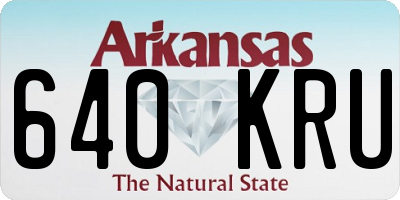 AR license plate 640KRU