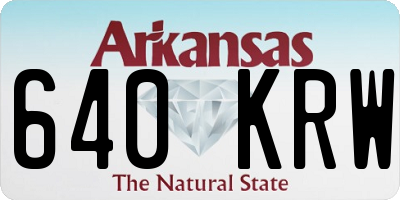 AR license plate 640KRW