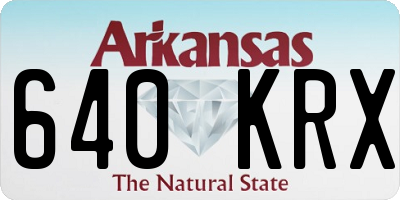 AR license plate 640KRX