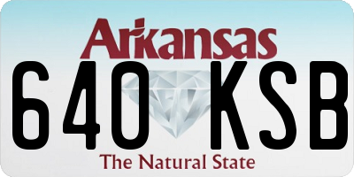 AR license plate 640KSB