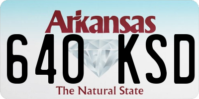AR license plate 640KSD