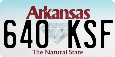 AR license plate 640KSF