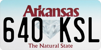 AR license plate 640KSL