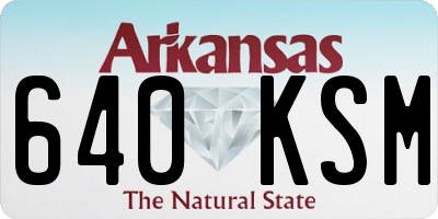 AR license plate 640KSM