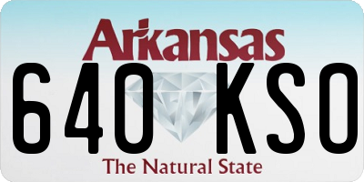AR license plate 640KSO
