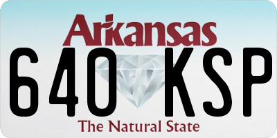 AR license plate 640KSP