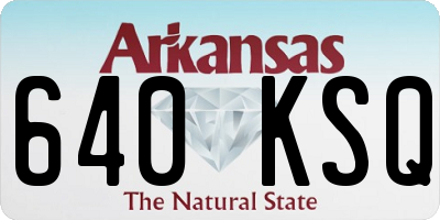 AR license plate 640KSQ