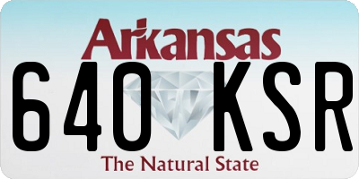AR license plate 640KSR