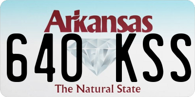 AR license plate 640KSS