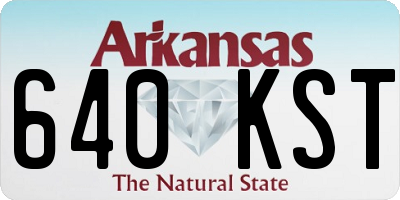 AR license plate 640KST