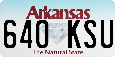 AR license plate 640KSU