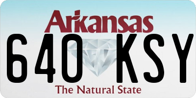 AR license plate 640KSY