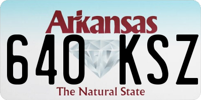 AR license plate 640KSZ
