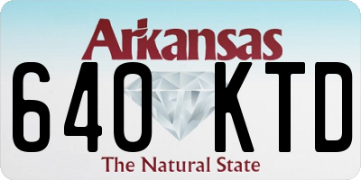 AR license plate 640KTD