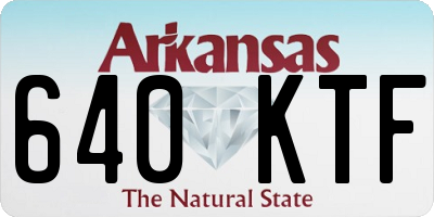 AR license plate 640KTF