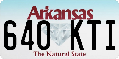 AR license plate 640KTI