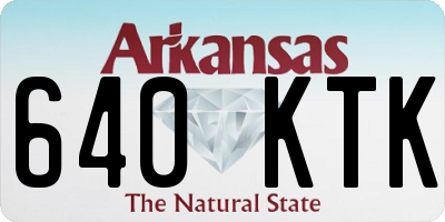 AR license plate 640KTK