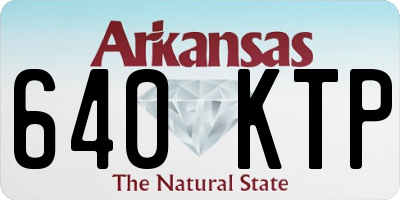 AR license plate 640KTP