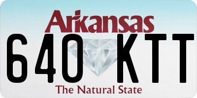 AR license plate 640KTT