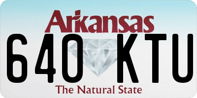 AR license plate 640KTU