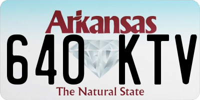 AR license plate 640KTV