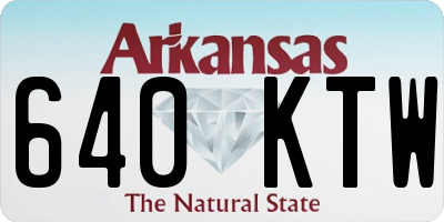 AR license plate 640KTW