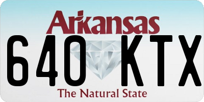 AR license plate 640KTX