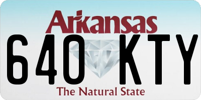 AR license plate 640KTY