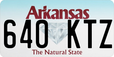 AR license plate 640KTZ