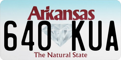 AR license plate 640KUA