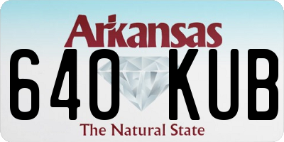 AR license plate 640KUB