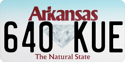 AR license plate 640KUE
