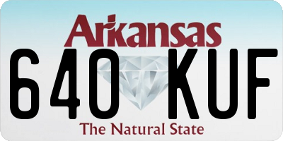 AR license plate 640KUF