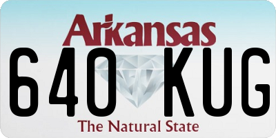AR license plate 640KUG