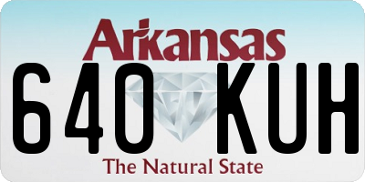 AR license plate 640KUH