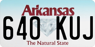AR license plate 640KUJ