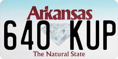 AR license plate 640KUP