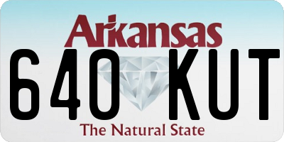 AR license plate 640KUT