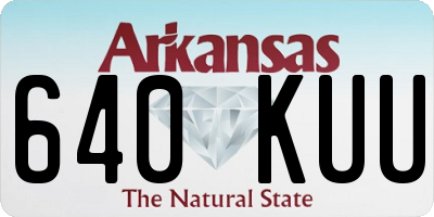 AR license plate 640KUU