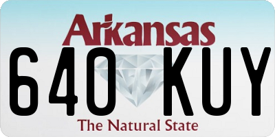 AR license plate 640KUY