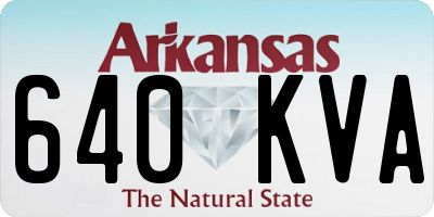 AR license plate 640KVA