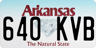 AR license plate 640KVB