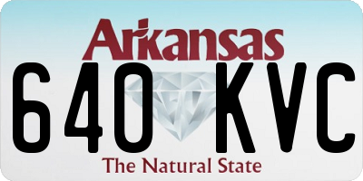 AR license plate 640KVC