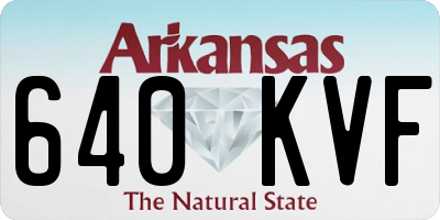 AR license plate 640KVF