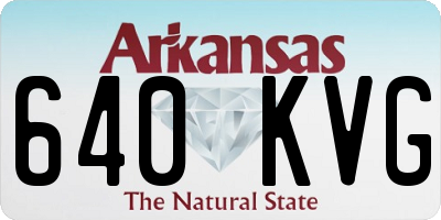 AR license plate 640KVG
